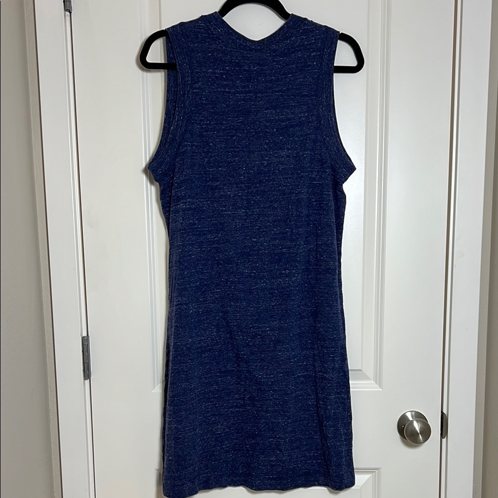 Nike Womens Blue A-Line Dress Short Sleeve Crew Neck Medium - Picture 3 of 8